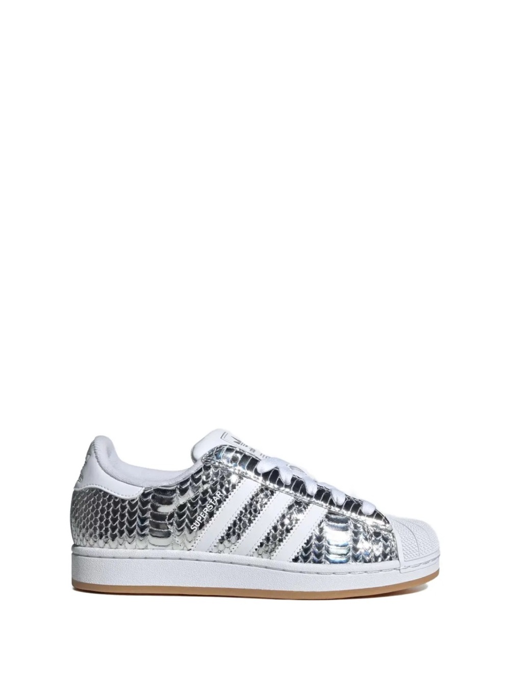 adidas Kids Metallic Silver Superstar Sneaker